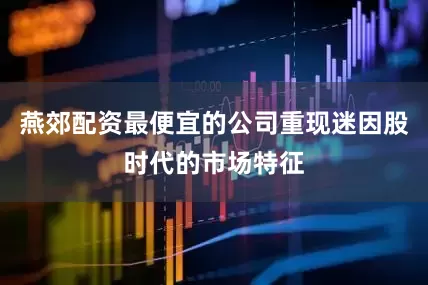 燕郊配资最便宜的公司重现迷因股时代的市场特征